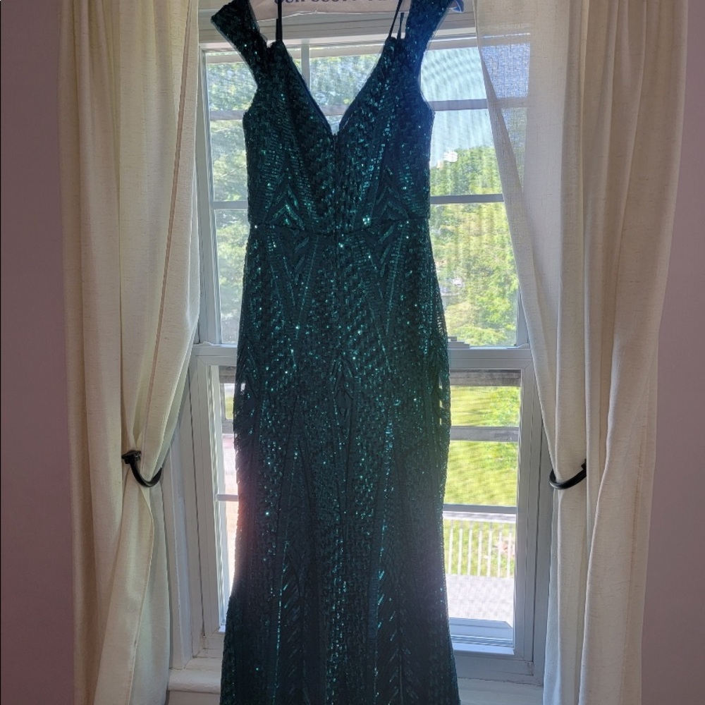 🧜🏼‍♀️💚 Turquoise Sequined Mermaid Dress